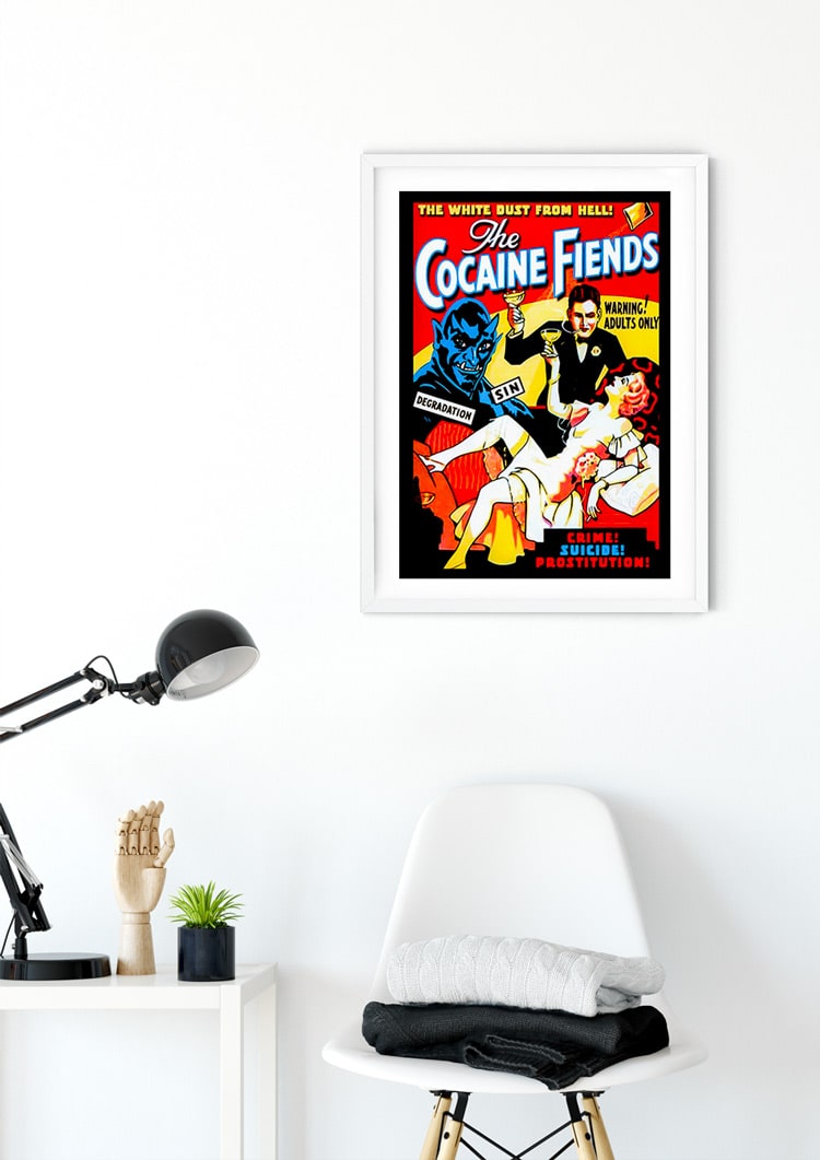 The Cocaine Fiends Retro Giclee Poster
