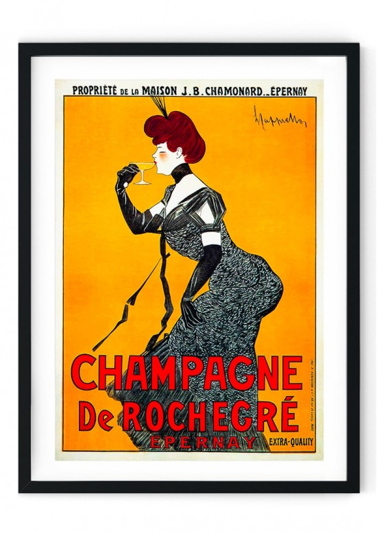 Champagne De Rochegre Retro Giclee Poster