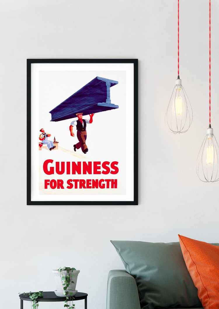 Guinness #3 Retro Giclee Poster