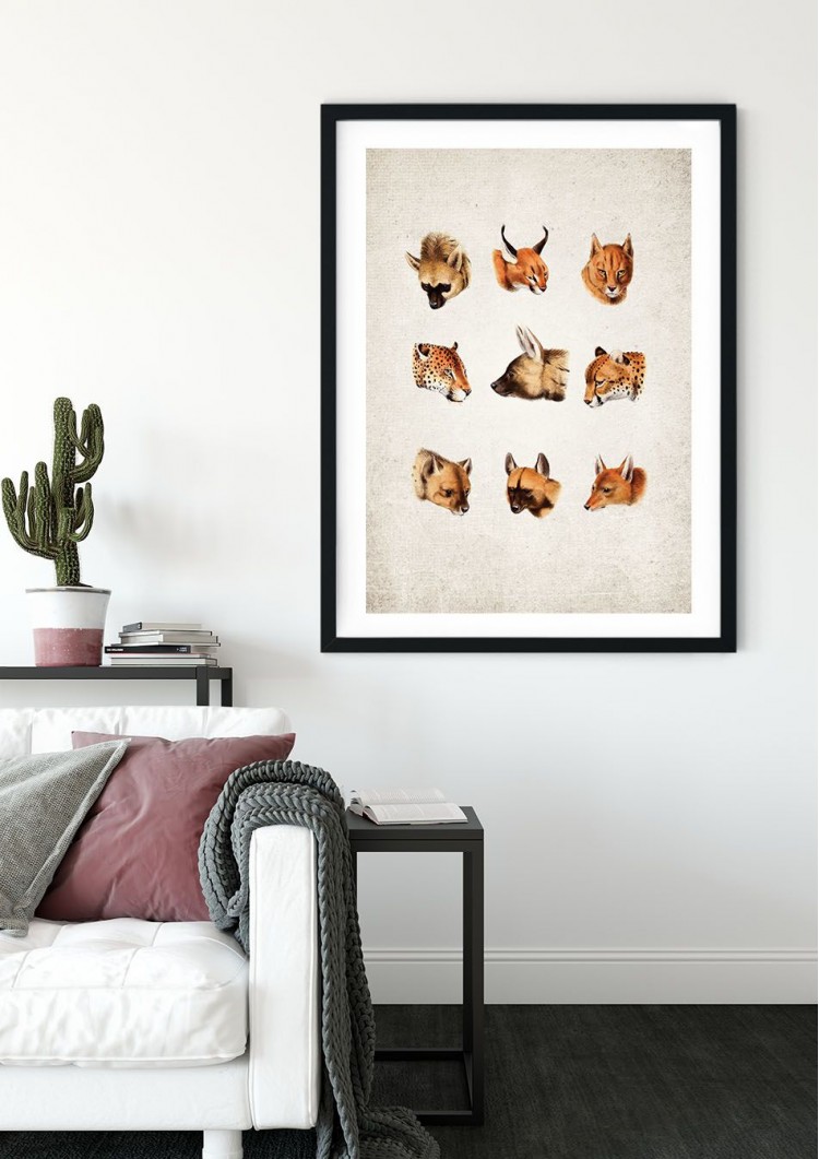 South African Cats Giclee Print South African Cats Giclee Print
