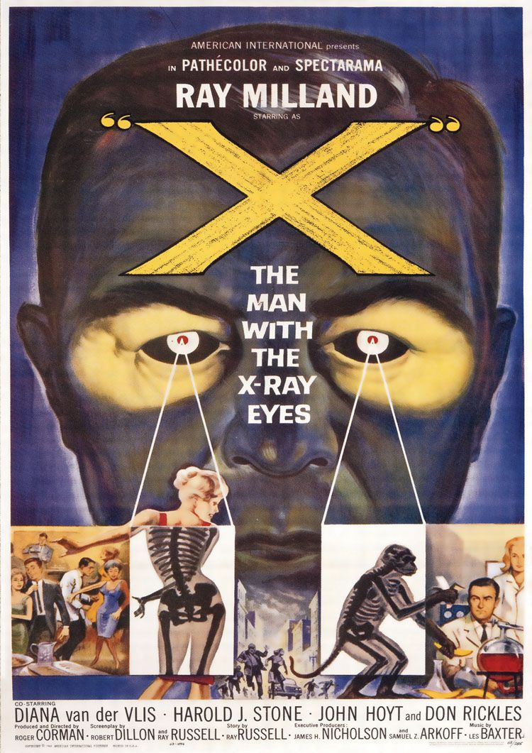 The Man with the X-Ray Eyes Retro Film Poster The Man with the X-Ray Eyes Retro Film Poster