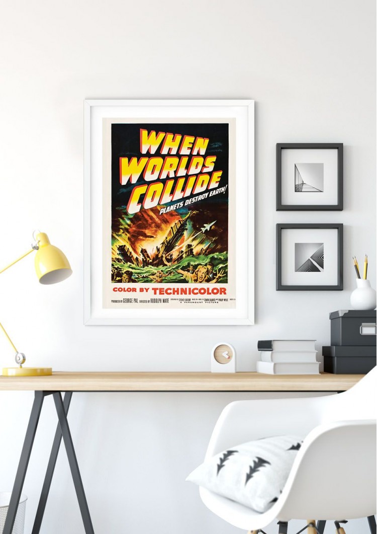 When Worlds Collide Retro Film Poster When Worlds Collide Retro Film Poster