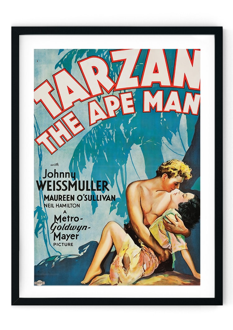 Tarzan Retro Film Poster