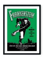 Frankenstein Retro Film Poster