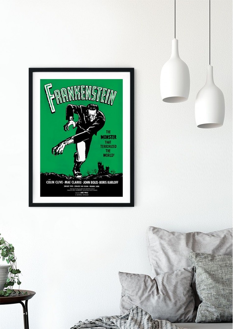 Frankenstein Retro Film Poster