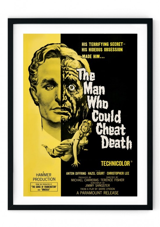 The Man Who Could Cheat Death Retro Film Poster