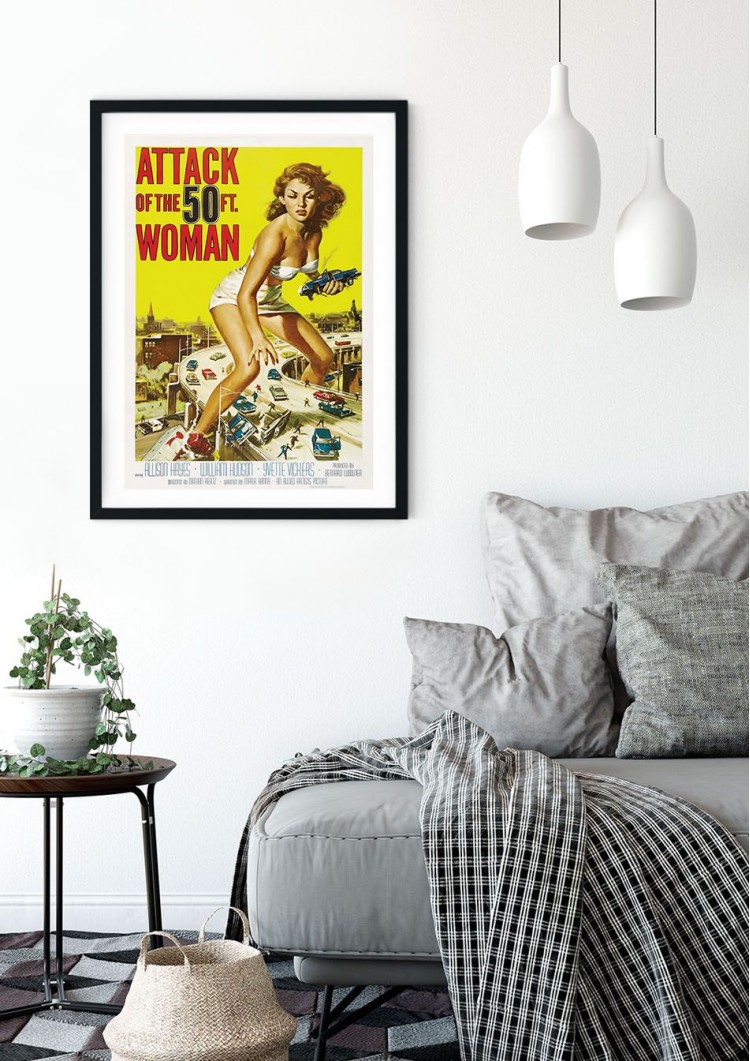Attack of the 50ft Woman Retro Film Poster