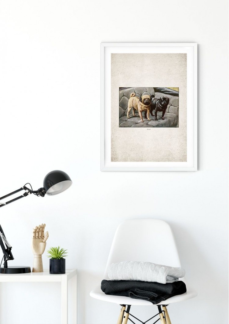 Pug Giclee Print Pug Giclee Print