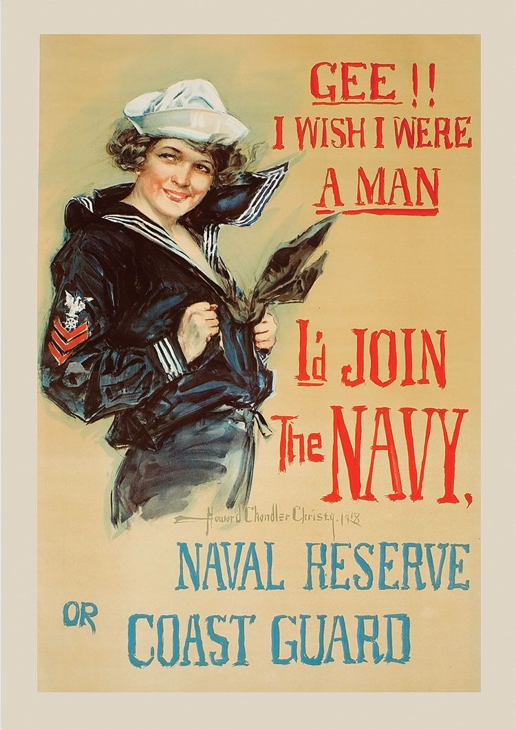 Join the Navy Retro War Giclee Poster