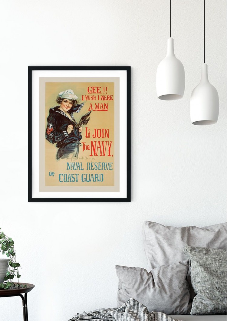 Join the Navy Retro War Giclee Poster