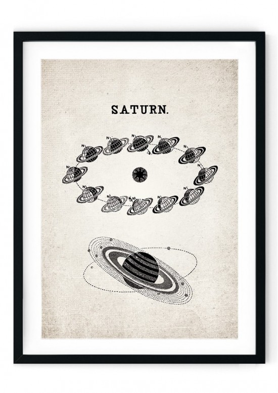 Saturn Orbit Giclee Print