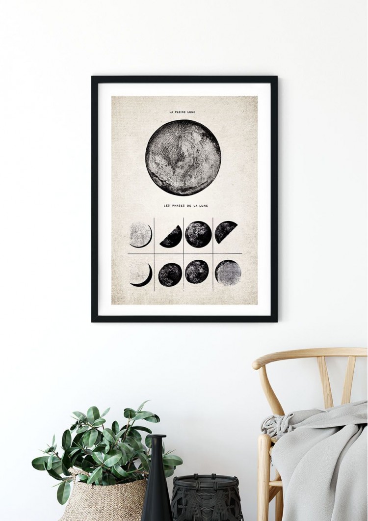 Moon Phases, Full Moon Giclee Print