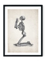 Kneeling Skull Giclee Print