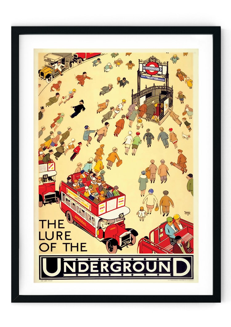 London Underground Travel Retro Giclee Poster