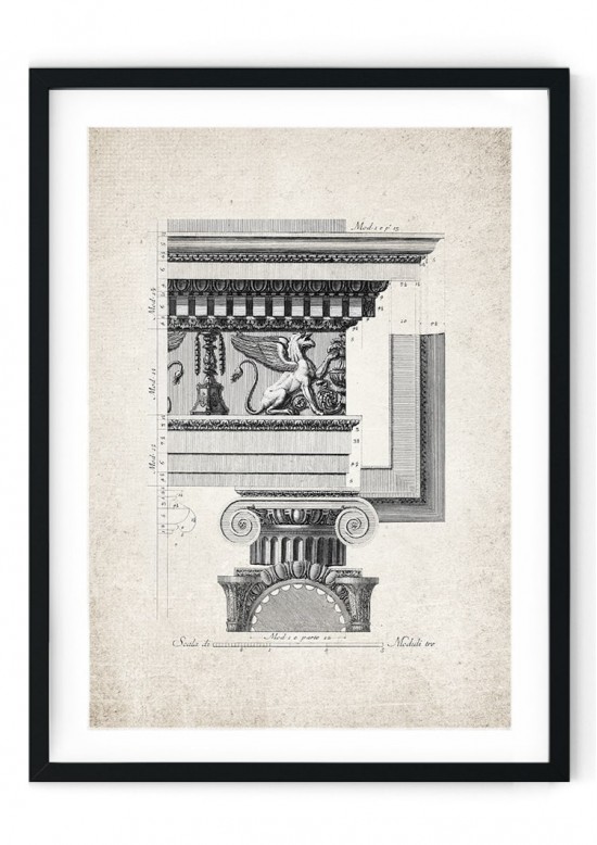 Roman Architecture Frieze Giclee Print