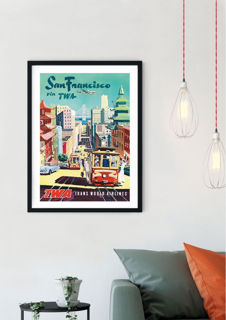 San Francisco Travel Retro Giclee Poster