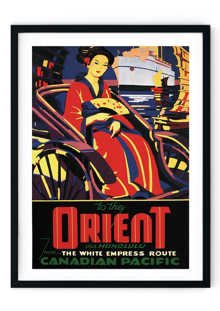 Oriental Travel Retro Giclee Poster