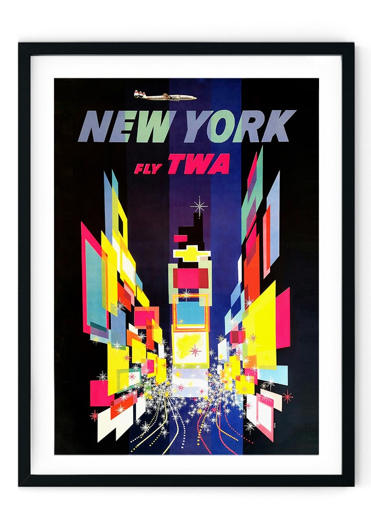 New York Travel Retro Giclee Poster