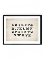 Vintage Alphabet #2 Giclee Print