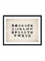 Vintage Alphabet #2 Giclee Print