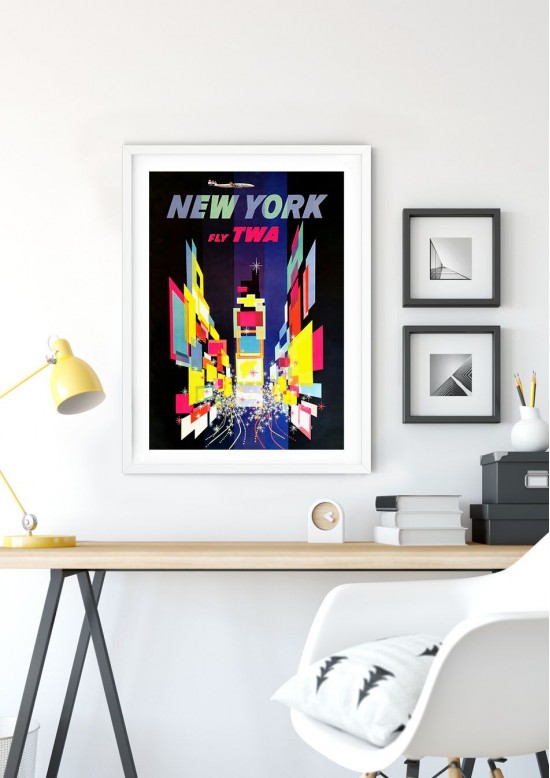 New York Travel Retro Giclee Poster
