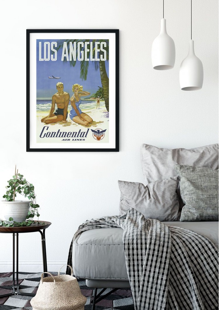 Los Angeles Travel Retro Giclee Poster