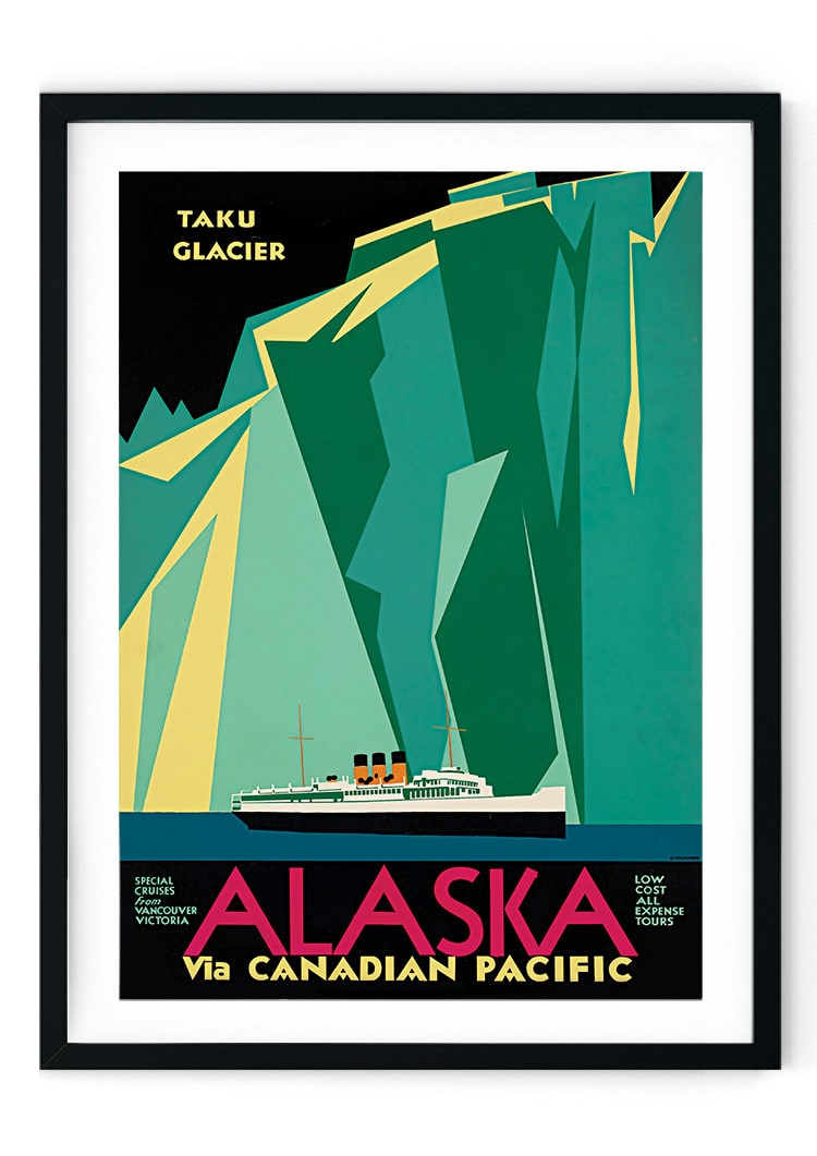 Alaska Travel Retro Giclee Poster