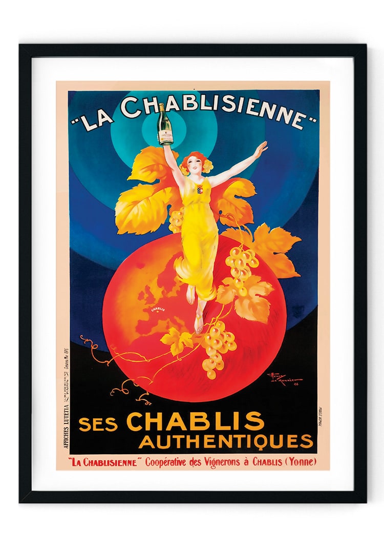 Chablis Alcohol Retro Giclee Poster
