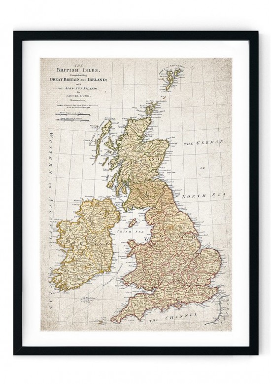1716 Map of Great Britain Giclee Print