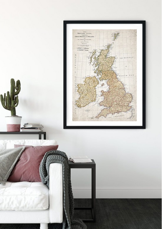 1716 Map of Great Britain Giclee Print