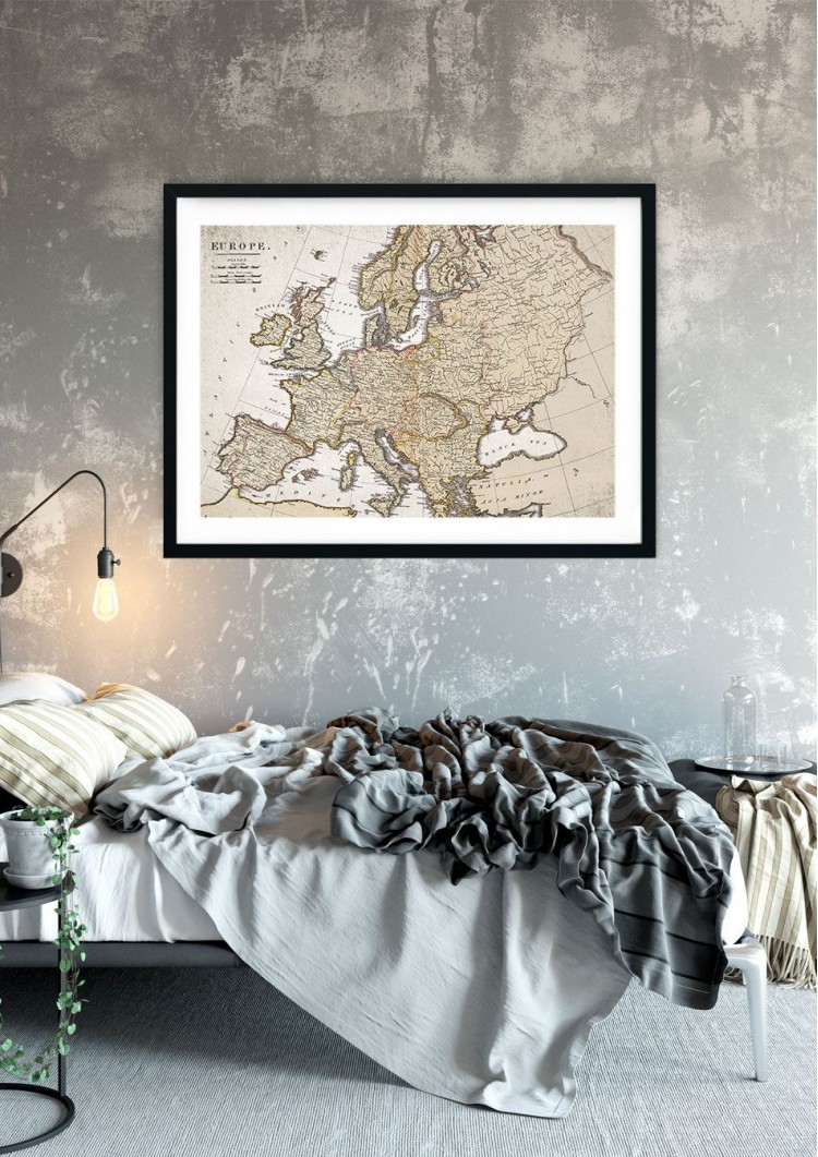 1800 Map of Europe Giclee Print