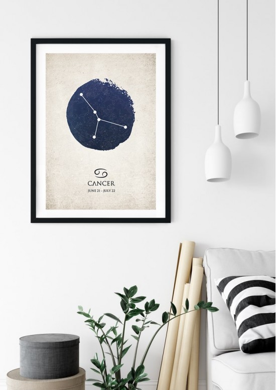 Cancer Star Sign Giclee Print