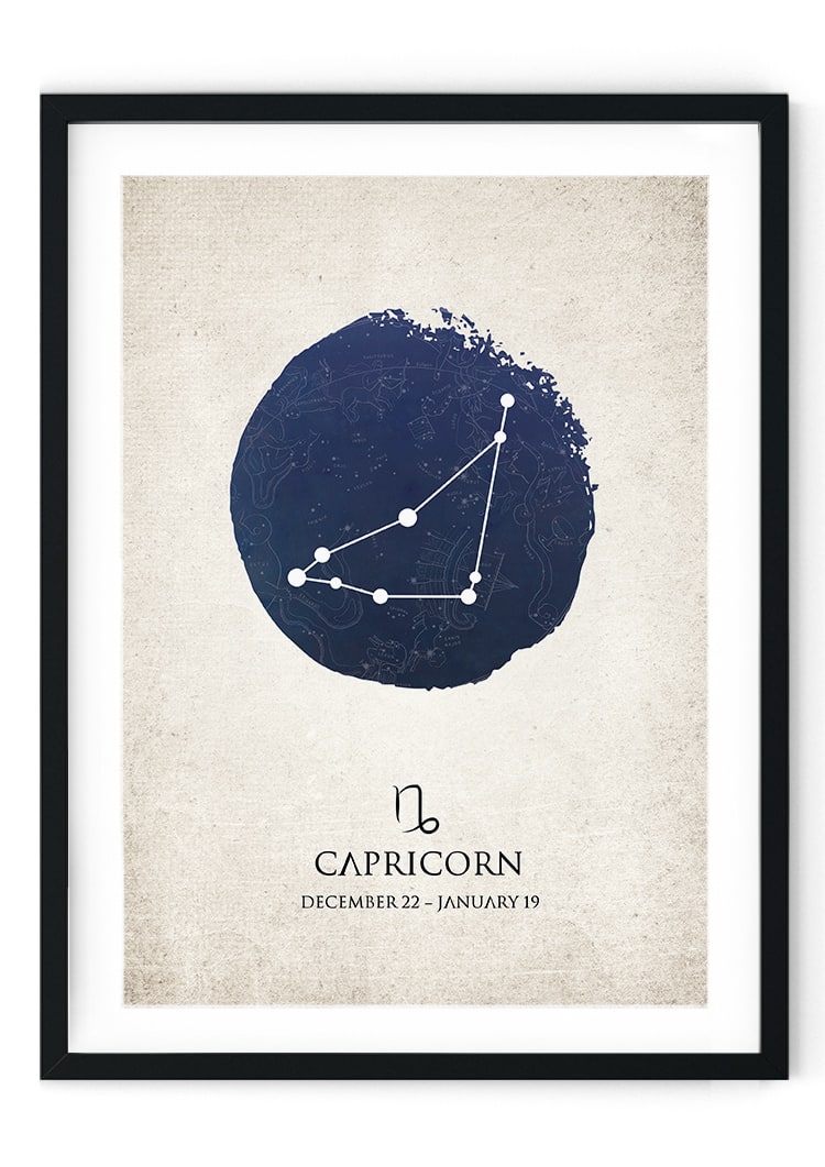 Capricorn Star Sign Giclee Print