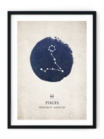 Pisces Star Sign Giclee Print