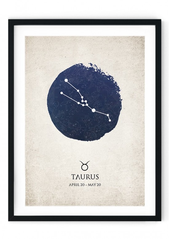 Taurus Star Sign Giclee Print